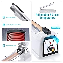 METRONIC Impulse Sealer 12 Inch, Heat Sealer