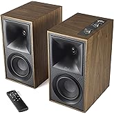 Klipsch The Fives Powered Bookshelf Speakers with HDMI-ARC in Walnut