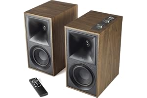 Klipsch The Fives Powered Bookshelf Speakers with HDMI-ARC in Walnut