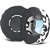 SOULWIT Cooling-Gel Earpads Replacement for Skullcandy Hesh & Hesh 2 Wireless Over-Ear Headphones, Ear Pads Cushions with Noise Isolation Foam - Snow Leopard