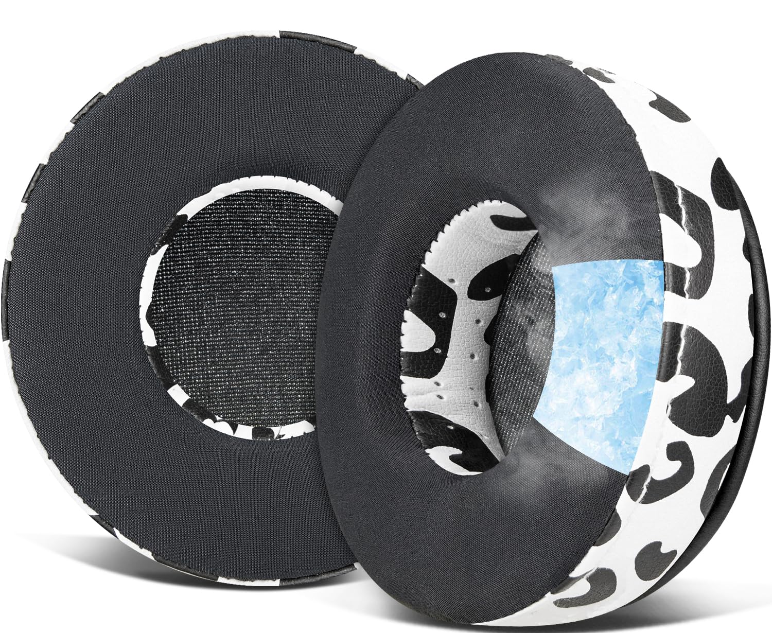SOULWIT Cooling-Gel Earpads Replacement for Skullcandy Hesh & Hesh 2 Wireless Over-Ear Headphones, Ear Pads Cushions with Noise Isolation Foam - Snow Leopard — image 1