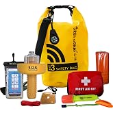 Sirius Signal SB-3L Boating Safety Dry Bag Kit - USCG Approved | Emergency SOS Kit, Includes Electronic Boat Flare Replacement, Essential Safety, Ideal for Kayaks, Boats, and Paddle Craft