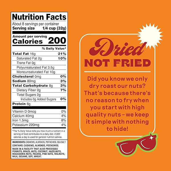 BACK TO NATURE PREMIUM NUT MIX – CASHEW, ALMOND & PISTACHIO BLEND, DRY ROASTED WITH SEA SALT, NON-GMO HIGH PROTEIN SNACKS, 9 OUNCE