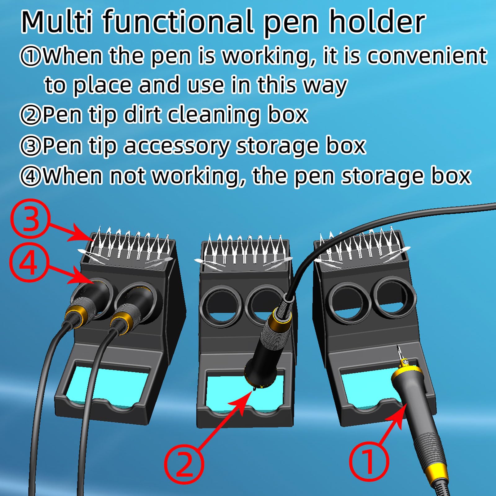 Wood Burning Tool, Wood Burner kit Pen 25~750℃, Wood Burning kit with Digital Thermometer Temperature Adjustable Temperature, 2 pyrographic Wood Burning pens, 30 Wood Burning Pen Tips