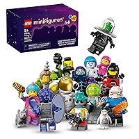 LEGO Minifigures Series 26 Space 6 Pack, Multi Pack of Collectible Minifigures for Kids, Sci-Fi Toy Building Set for Independent Play, Gift Idea for Boys and Girls Aged 5 Years Old and Up, 66764 LEGO Minifigures Series 26 Space 6 Pack, Multi Pack of Collectible Minifigures for Kids, Sci-Fi Toy Building Set for Independent Play, Gift Idea for Boys and Girls Aged 5 Years Old and Up, 66764
