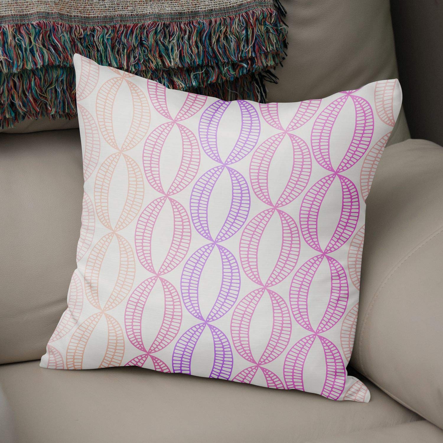 Bonamaison Decorative Cushion Cover Random Pattern, Throw Pillow Covers, Home Decorative Pillowcases for Livingroom, Sofa, Bedroom, Size:43X43 Cm - Designed and Manufactured in Turkey