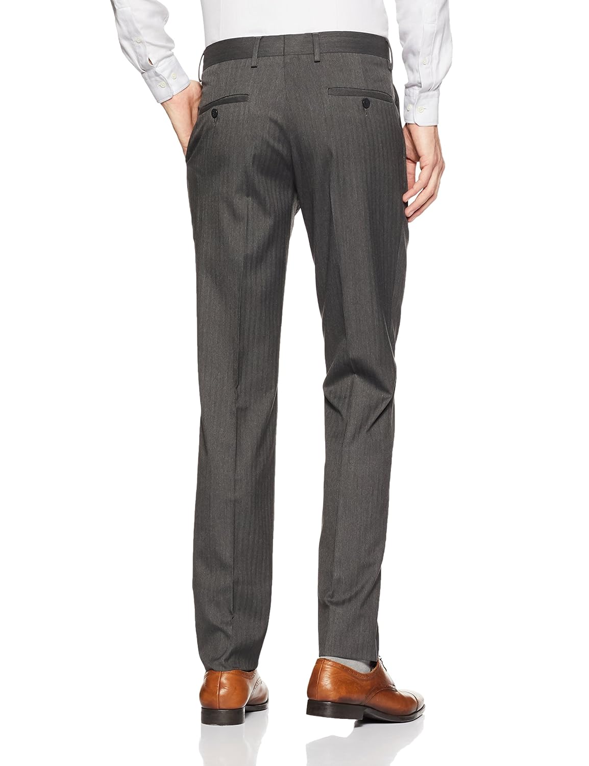 van heusen men's slim fit formal trousers