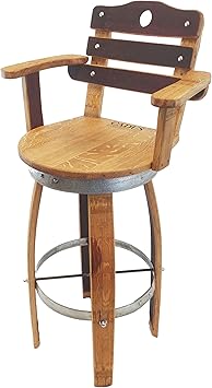 Amazon Com Central Coast Creations Swivel Top Wine Barrel Bar