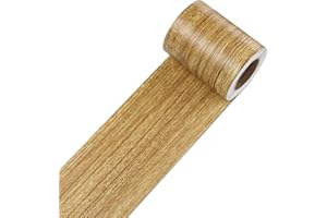 Decotalk Wood Wallpaper Border Peel and Stick Light Wood Border Wallpaper Removable 3"x236" Wallpaper Border for Kitchen Wood Wall Paper Border Sticker Self Adhesive Wallpaper Border Roll Wood Look