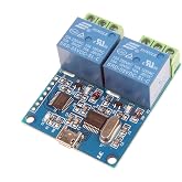 NOYITO 2-Channel Micro USB Relay Module USB Smart Control Switch USB Intelligent Control Switch (2-Channel Micro USB)