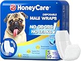 Honey Care All-Absorb A26 Male Dog Wraps 50 Count Small