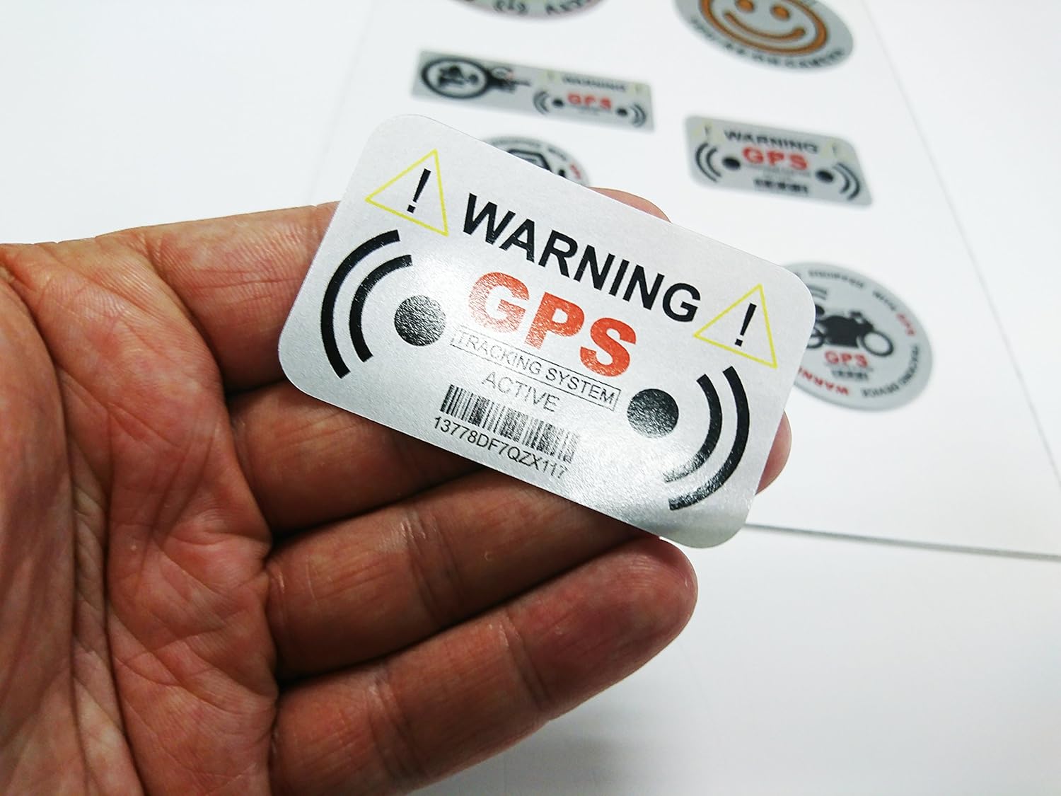 autobadges X2 Car vehicle alarm sticker high tack vinyl decal adhesive