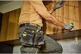 STANLEY Leather Tool Belt Pouch Double Pocket Organiser Tools Small Parts view 5