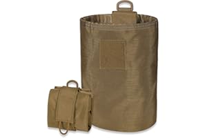CASONMMAX Dump Pouch Tactical Belt Molle Mag Pouches,Roll Up Foldable Recovery Utility Magazine Tool Waist Storage Bag.