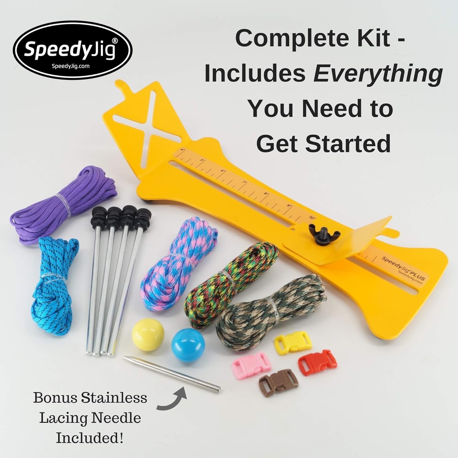 SpeedyJig Plus Paracord Bracelet and Monkey Fist Jig and Kit Two