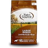 NutriSource Large Breed Lamb Meal &amp; Rice Dog Food | No Corn Wheat or Soy, Rotate with Confidence, All Life Stages