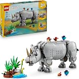 LEGO Creator 3in1 Wild Animals Majestic Rhino with Birds view 1