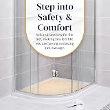 Dikots Corner Shower Mat 60x60 cm Non Slip Mould Resistant White view 6