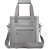 RTIC 20 Can Ultra-Tough Soft Cooler Pro, Insulated, Waterproof, Leak Proof, Portable Floating Bag for Beverage, Drink, Lunch, Outdoor, Beach, Car,Camping, Picnic, Fishing, Boat