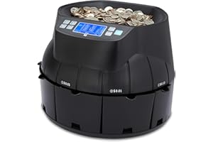 ZZap CS40 Coin Counter, Sorter and Roller - Money Cash Currency Machine