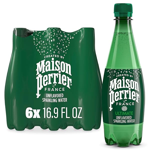 MAISON PERRIER ULTIMATE SPARKLING WATER, 16.9 FL OZ PLASTIC WATER BOTTLES, 6 COUNT 101.406 FL OZ