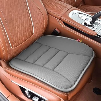 Amazon Com Raorandang Car Seat Cushion Pad For Car Driver Seat Office Chair Computer Chair With Memory Foam Gray Automotive