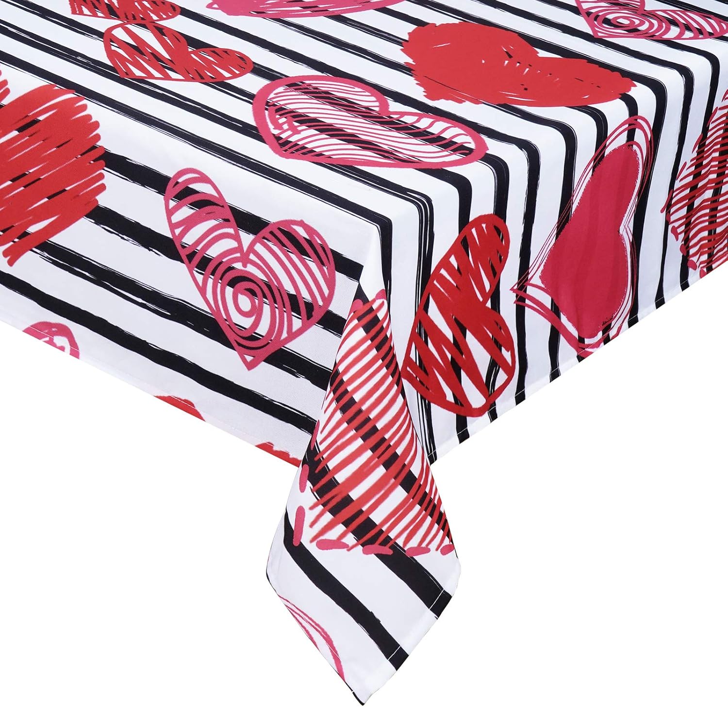 Amazon.com: Valentine's Day Tablecloth, Red Love Heart Table Cloth