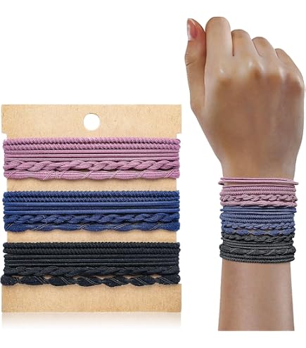 Amazon.com : KNOTTY Signature Pony Tail Holders with  display picture 3