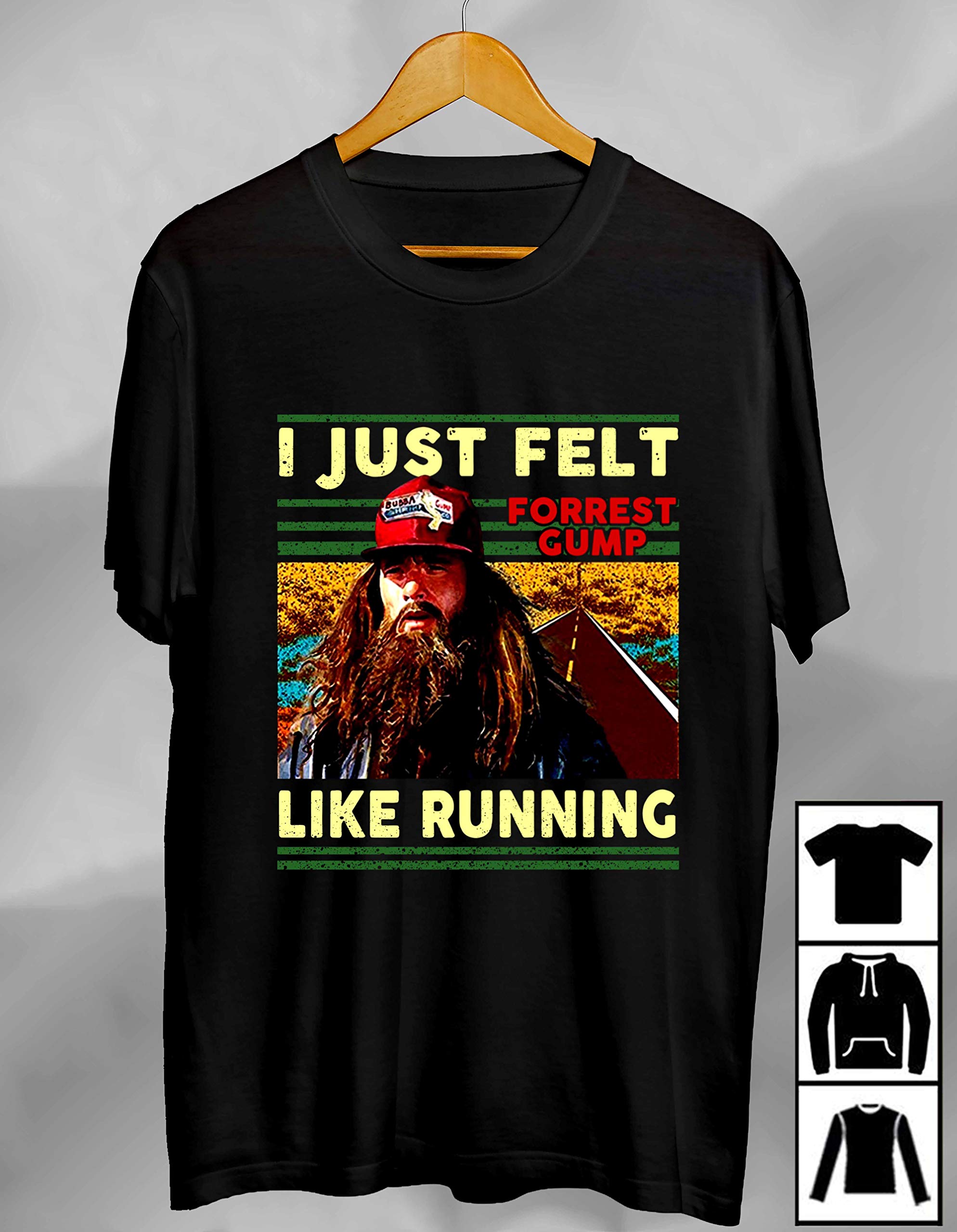 Just Felt Like Running Forrest Gump Vintage, Birthday Gif, Gif, T Shirt