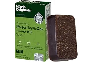 MARIE ORIGINALS Marie's Original Poison Ivy Soap Bar | All Natural Poison Ivy Treatment | Anti-Itch Skin Cleanser Bar Wash for Poison Ivy, Poison Oak & Sumac | Removes Oils, Soothes & Relieves Rashes | 2.9 ounces
