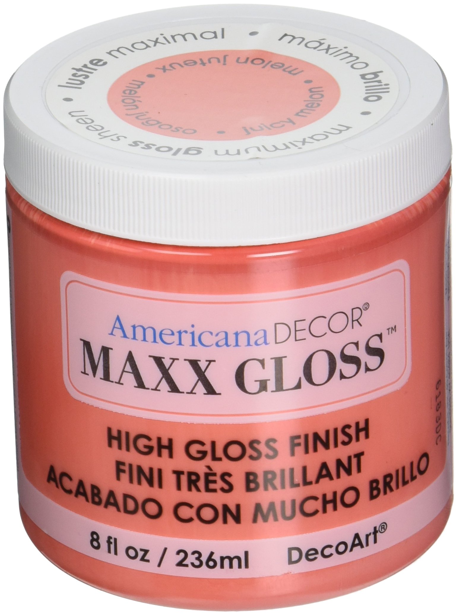 DecoArt Maxx Gloss Acrylic Paint 8 oz-Juicy Melon