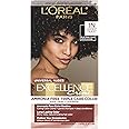 L’Oréal Paris Excellence Universal Nudes Permanent Hair Color, Ammonia Free Hair Dye for Gray Hair Coverage, 1N Natural Black, 1 Hair Dye Kit