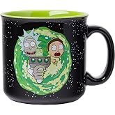 Silver Buffalo Rick and Morty Portal, Ceramic Camper Mug, 20oz | Ram Floor, 0.59 Liters