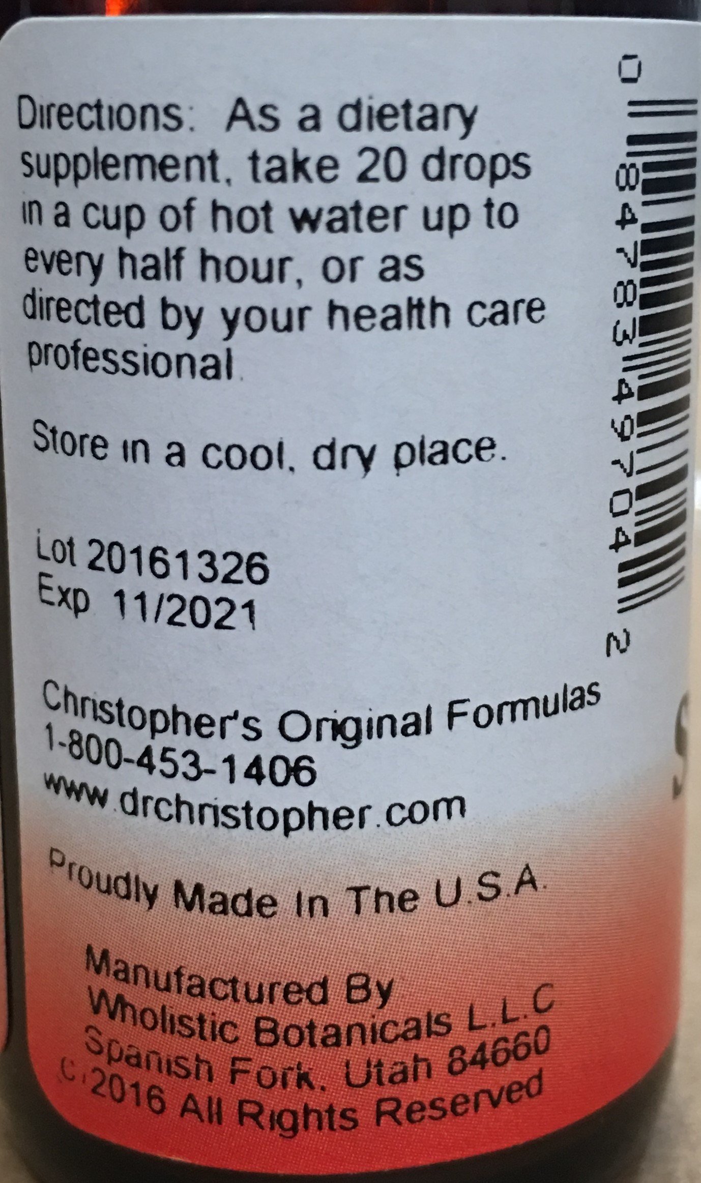 Sinus & Lung Dr. Christopher 1 oz Liquid