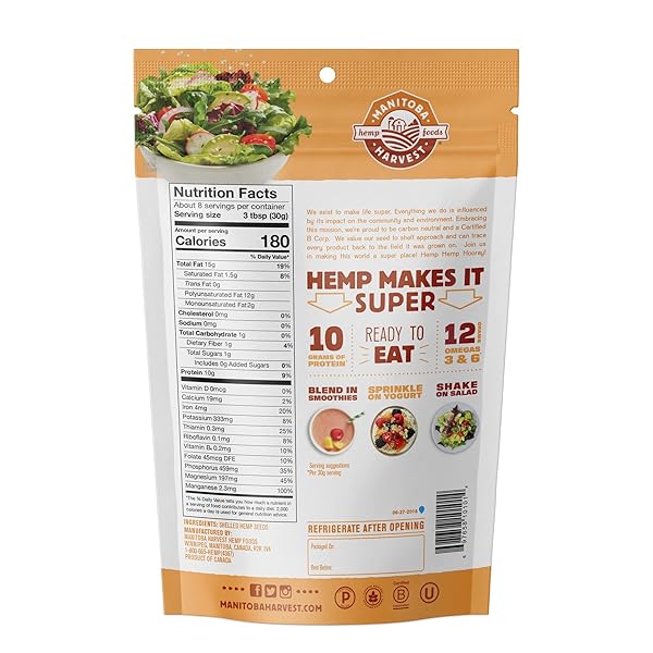 MANITOBA HARVEST HEMP HEARTS NATURAL 8 OZ