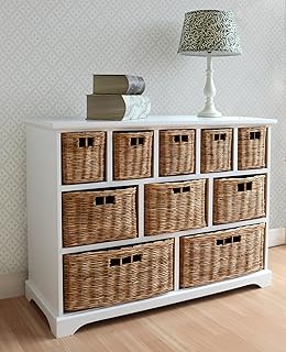 Ford Barns Melford Ten Drawer Multi Chest Storage Unit Wicker