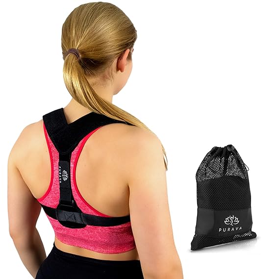PURAVA EINFÜHRUNGSANGEBOT Haltungskorrektur für eine aufrechtere Haltung - Rückenstütze ideal für geraderen Rücken - Geradeha