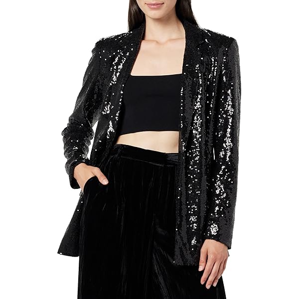 HGps8w Double Breasted Sequins Blazer Dress for Women Sexy Colorblock Long  Blazers Jackets Formal Evening Party Club Outfit at Amazon Women's Clothing  store