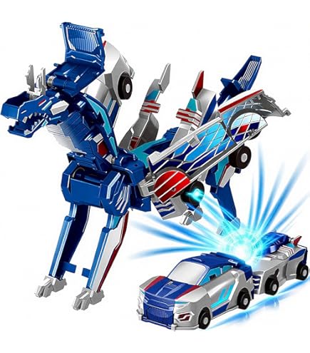 Amazon.com: Gkiozu Magnetic Dinosaur Car Toy - 2 in 1 Crash