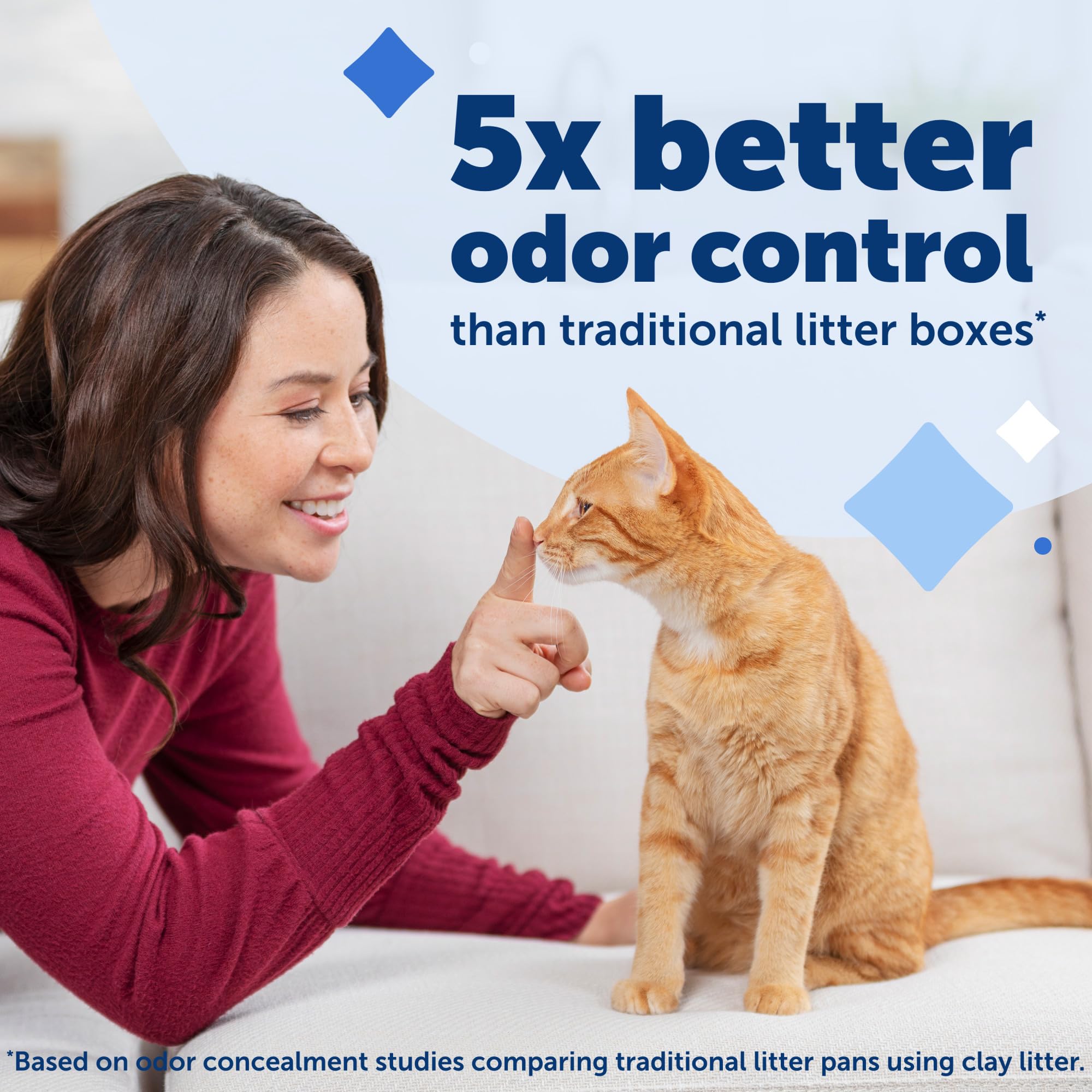 PetSafe ScoopFree Disposable Crystal Cat Litter Tray - Easy Cleaning Box - Refill Tray for Electric Litter Box - Fresh Scent - 4.3 lb Bags - 3 Pack