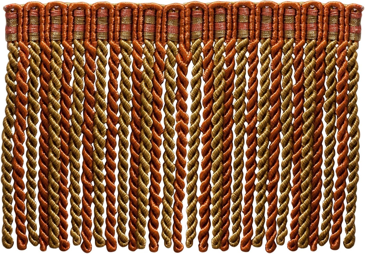 thumbnail image 2 of 9 Yard Value Pack Of Large 7/16 Inch Copper Bronze Gold, Noblesse Collection Lip Cord Style#0716H Color: English Toffee - 08 (27 Ft / 8 Meters 2 of 10