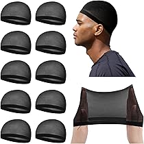 Amazon.com: Ramede 10 Pcs Stocking Wave Cap for Men Adult