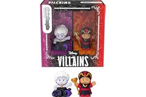 ​Little People Collector Disney Villains Jafar & Ursula Special Edition Set for Fans, 2 Character Figures in a Display Packag