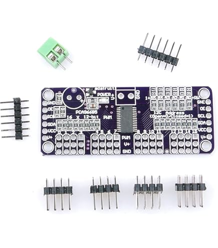 Driver Servo 12 Bit Modulo Servomotore PCA9685 A 16 Canali - PWM 12 Bit, Per Robot E Progetti Arduino Driver Servomotori 16 Canali - Foto 14
