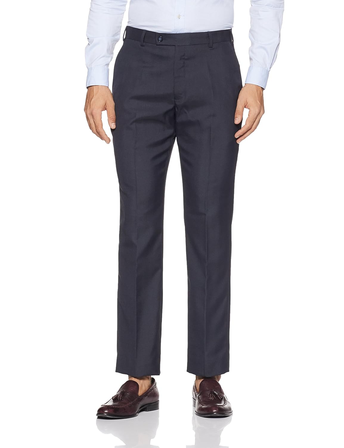 park avenue men's relaxed fit formal trousers