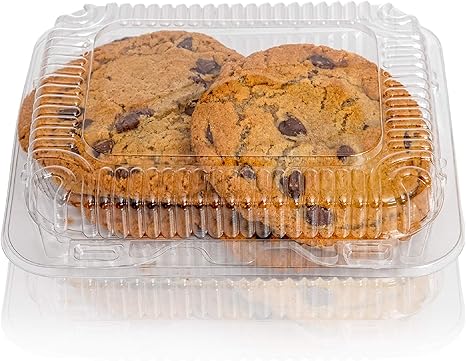 Clear Plastic Hinged Food containers 