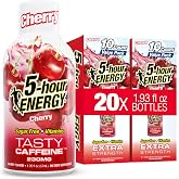 5-hour ENERGY CHERRY Flavor, 20 Count, Extra Strength Energy Shot | 1.93 Fl Oz, Amino Acids, B Vitamins, Sugar Free and Zero Calories
