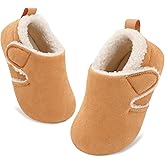 JOINFREE Toddler Slippers Boys Girls Adjustable House Shoes Barefoot Sock Shoes with Rubber Sole Baby Comfort Warm Indoor Outdoor Walking Shoe