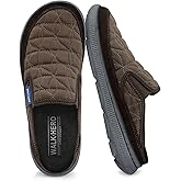 Mens Slippers for Plantar Fasciitis, Slip on Arch Support House Slippers for Men, Lightweight Indoor Outdoor Wide Toe Box Shoes for Men with Cushioned Outsole