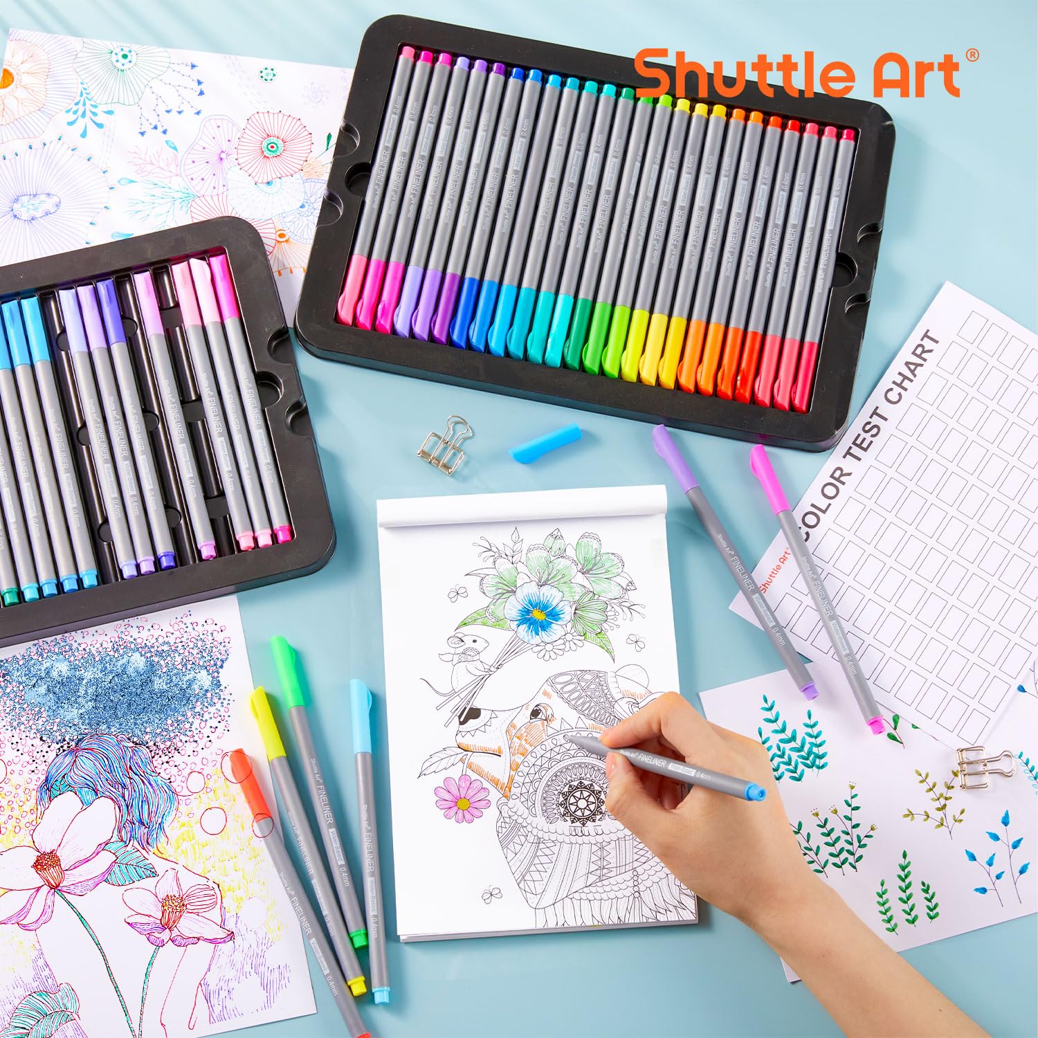 Fineliner Colored Pens